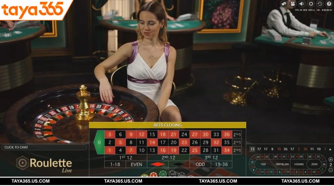 The online interface of the TAYA365 Live lobby is highly intuitive and transparent