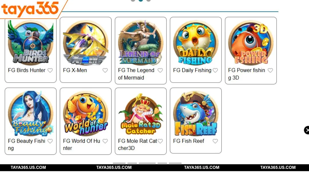 Top games to experience at TAYA3L65 Fishing