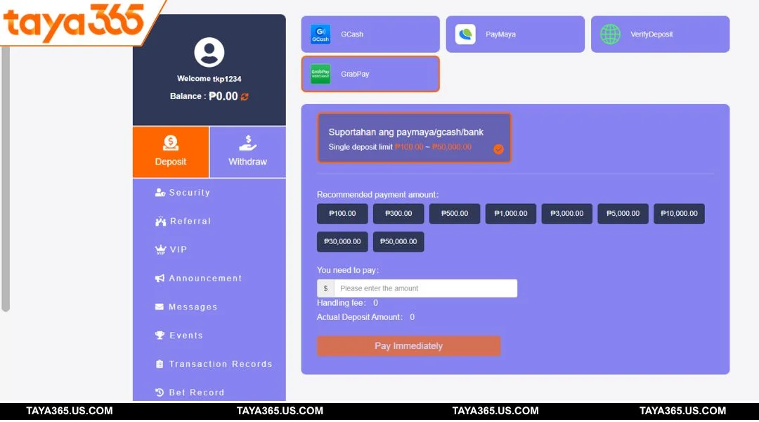 Understand TAYA365 deposit limits to ensure smooth and safe transfers
