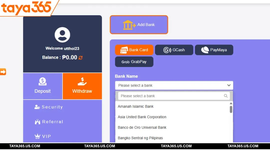 Valid payment methods on the platform today